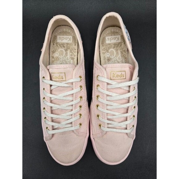 Keds Shoes Womens 10 Pink Kickstart Floral Embroidered Spring Faiy Cottage - Picture 5 of 9